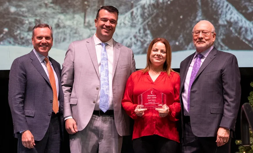 From right to left: Executive Chairman Frank VanderSloot, Heidi Weiers, President Cole Clinger, and CEO Jerry Felton.